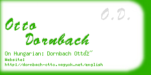 otto dornbach business card